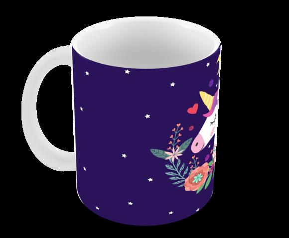 Caneca Polímero Unicórnio Personalizada