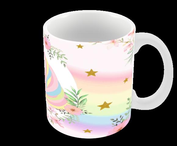 Caneca Polímero Unicórnio Personalizada