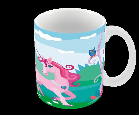 Caneca Polímero Unicórnio Personalizada