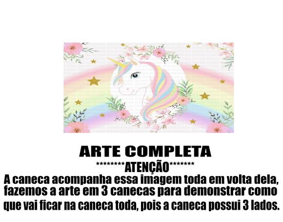 Caneca Polímero Unicórnio Personalizada