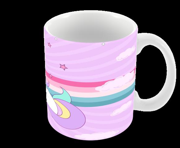 Caneca Polímero Unicórnio Personalizada