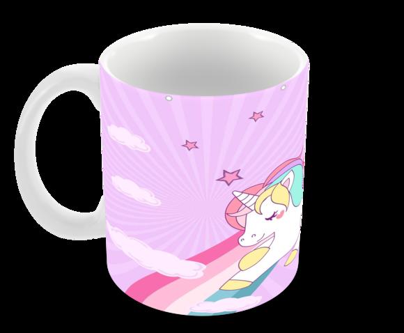 Caneca Polímero Unicórnio Personalizada