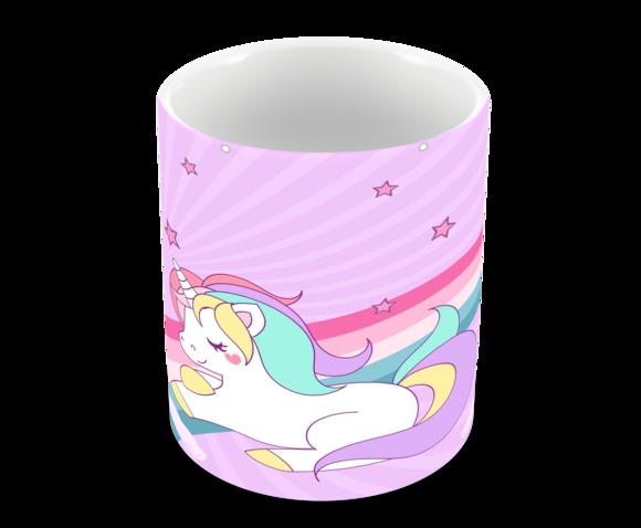 Caneca Polímero Unicórnio Personalizada
