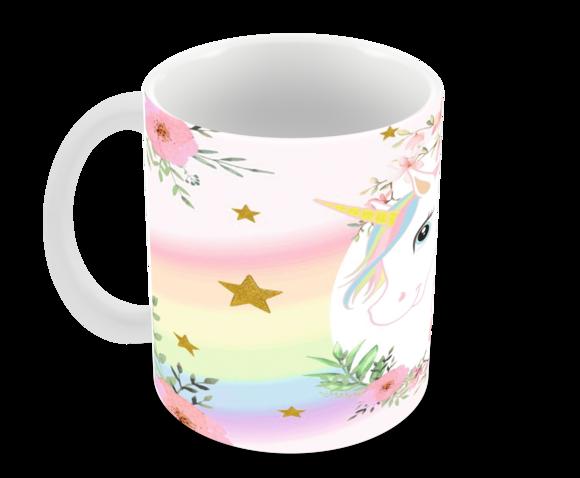 Caneca Polímero Unicórnio Personalizada
