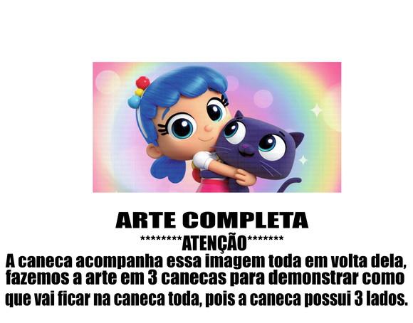 Caneca Polímero Vera e o Reino do Arco-íris Personalizada