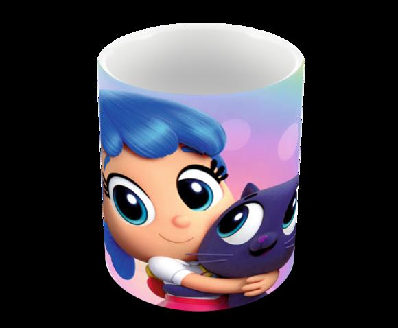 Caneca Polímero Vera e o Reino do Arco-íris Personalizada
