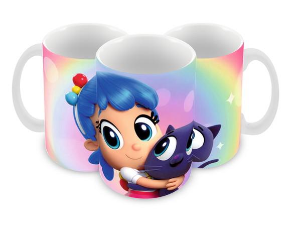 Caneca Polímero Vera e o Reino do Arco-íris Personalizada