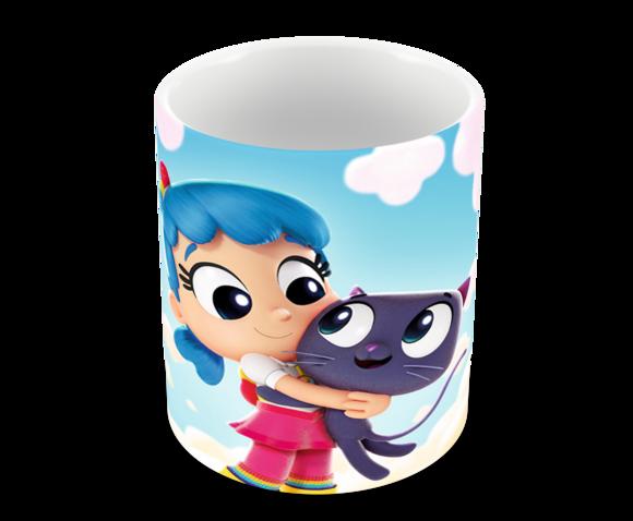 Caneca Polímero Vera e o Reino do Arco-íris Personalizada