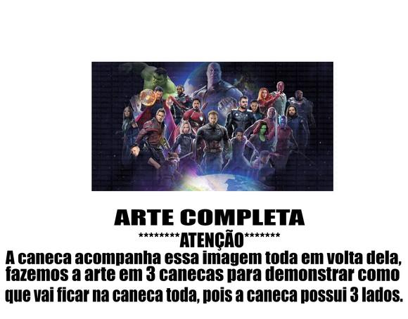 Caneca Polímero Vingadores Ultimato Personalizada