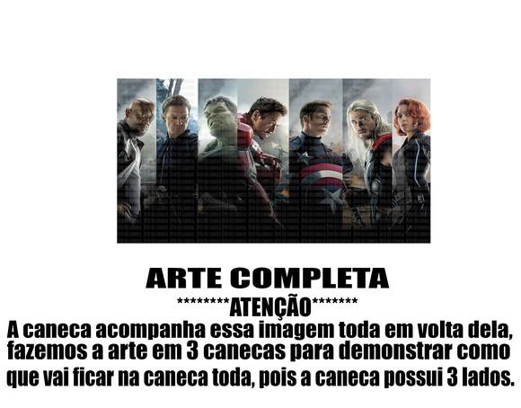 Caneca Polímero Vingadores Ultimato Personalizada