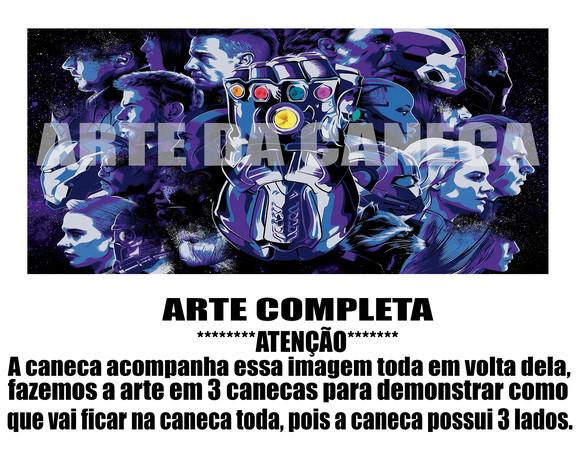 Caneca Polímero Vingadores Ultimato Personalizada