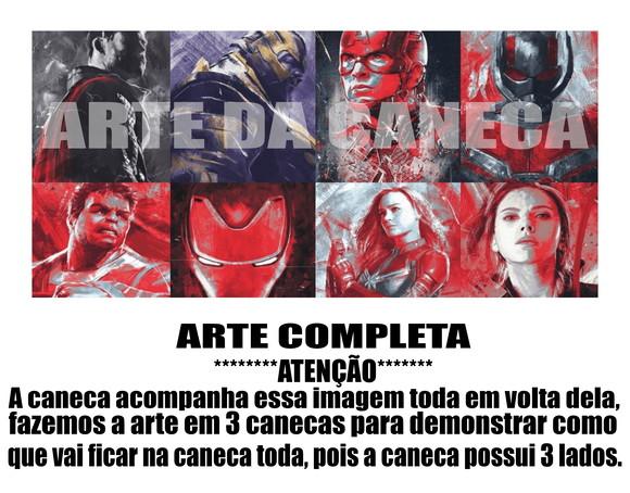 Caneca Polímero Vingadores Ultimato Personalizada