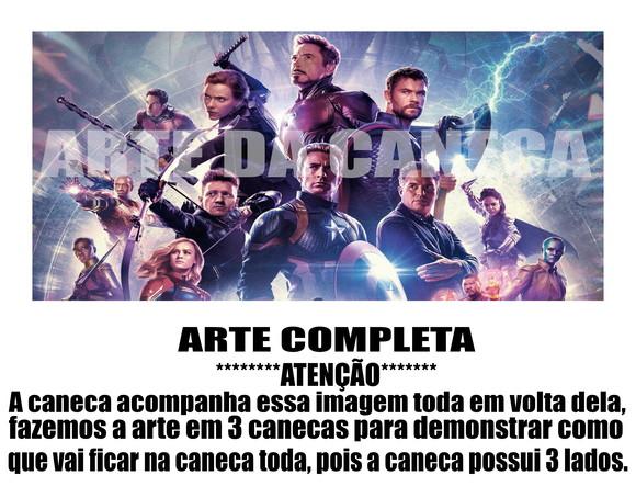 Caneca Polímero Vingadores Ultimato Personalizada