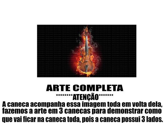 Caneca Polímero Violoncelo Personalizada