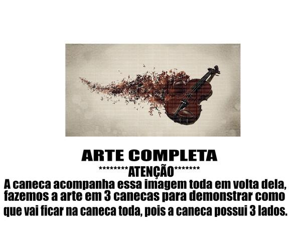 Caneca Polímero Violinoo Personalizada