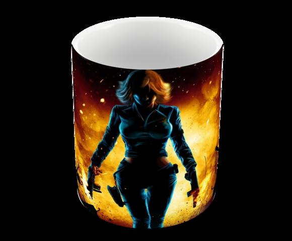 Caneca Polímero Viúva Negra Personalizada