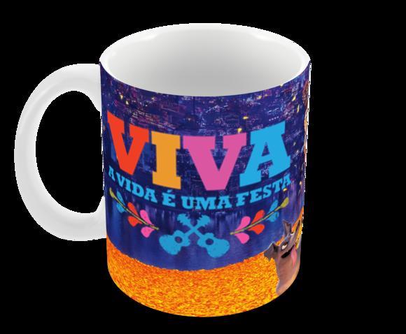 Caneca Polímero Viva a Vida É Uma Festa Personalizada