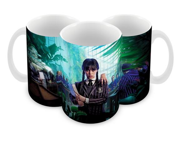Caneca Polímero Wandinha Personalizada