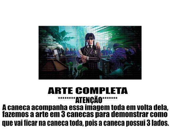 Caneca Polímero Wandinha Personalizada
