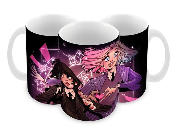 Caneca Polímero Wandinha Personalizada