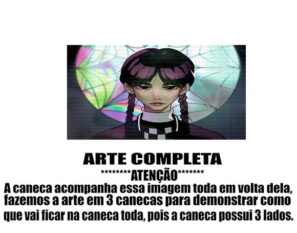 Caneca Polímero Wandinha Personalizada