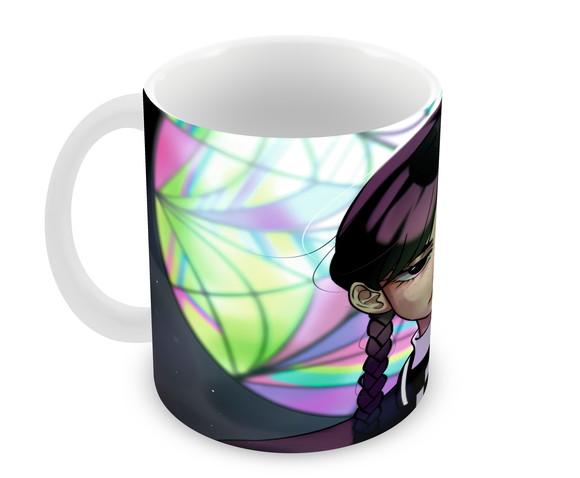 Caneca Polímero Wandinha Personalizada