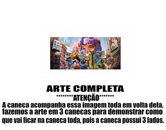 Caneca Polímero Zootopia Personalizada
