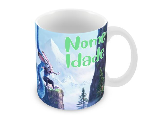Caneca Polímero Zootopia Personalizada