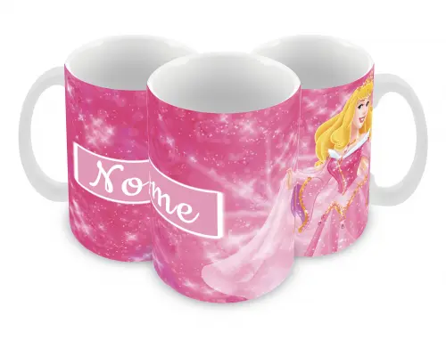 Caneca Polímero A bela Adormecida Personalizada