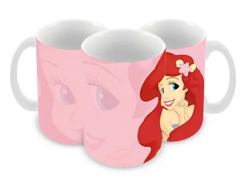 Caneca Polímero A pequena sereia Personalizada