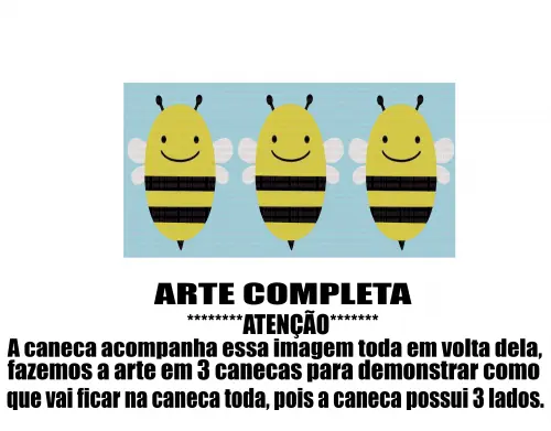 Caneca Polímero Abelha Skip Hop Personalizada
