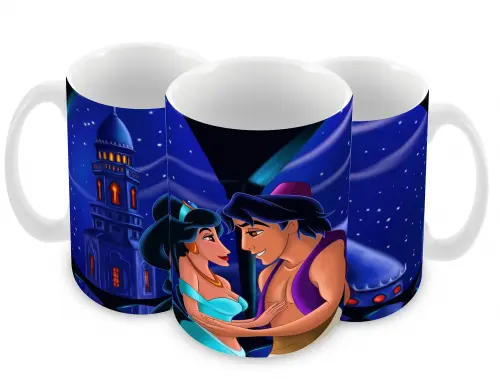 Caneca Polímero Aladdin Personalizada