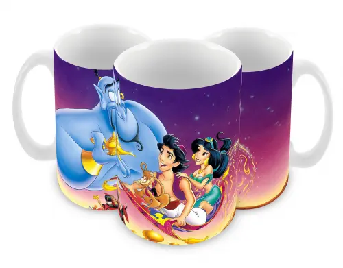 Caneca Polímero Aladdin Personalizada
