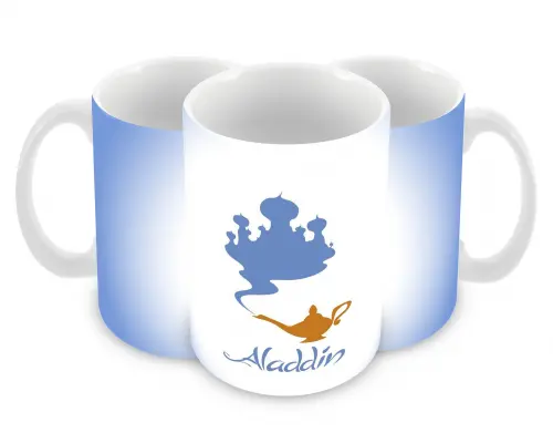 Caneca Polímero Aladdin Personalizada