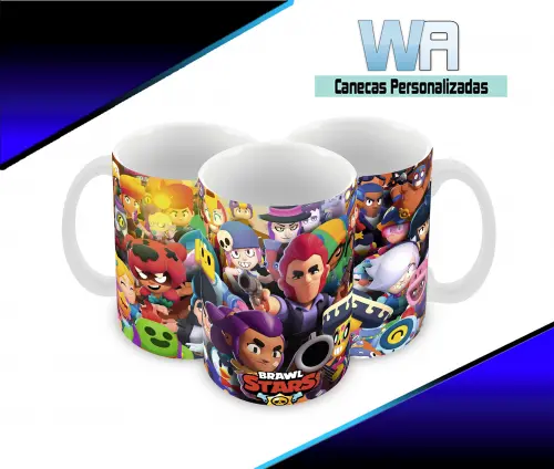 Caneca Polímero Brawl Stars Personalizada