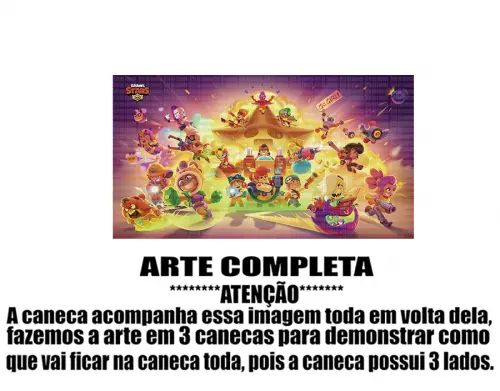 Caneca Polímero Brawl Stars Personalizada