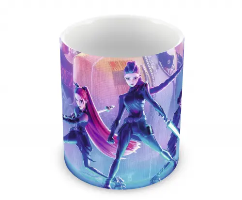 Caneca Polímero Guerreiras do K-Pop Personalizada