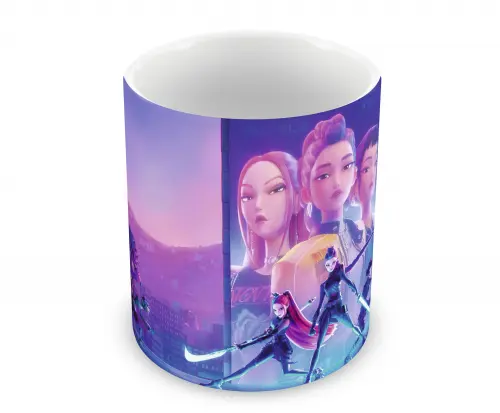 Caneca Polímero Guerreiras do K-Pop Personalizada