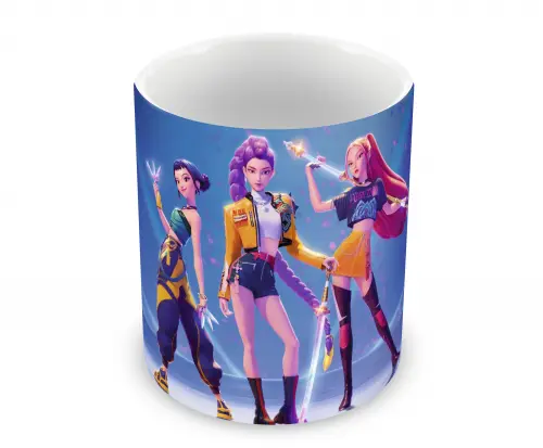 Caneca Polímero Guerreiras do K-Pop Personalizada