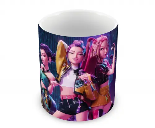 Caneca Polímero Guerreiras do K-Pop Personalizada