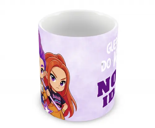 Caneca Polímero Guerreiras do K-Pop Personalizada