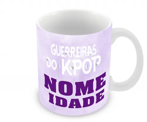 Caneca Polímero Guerreiras do K-Pop Personalizada