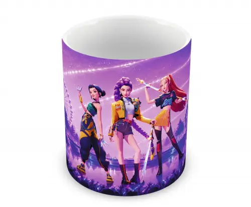 Caneca Polímero Guerreiras do K-Pop Personalizada