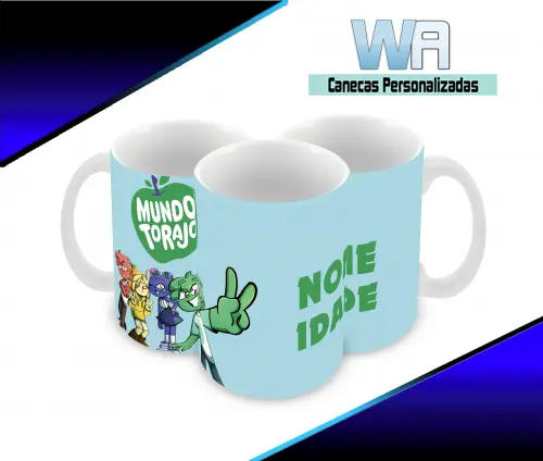 Caneca Polímero Mundo Torajo Personalizada