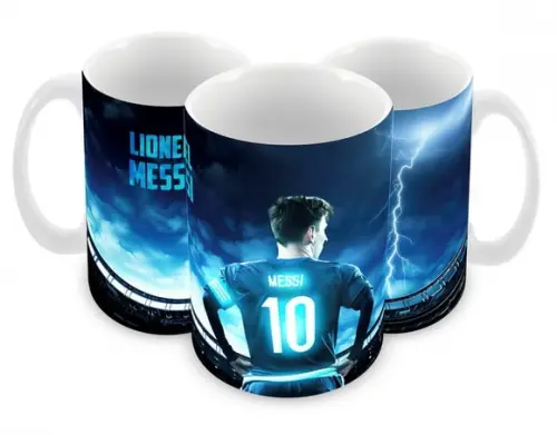 Caneca Lionel Messi Barcelona de Plástico Personalizada
