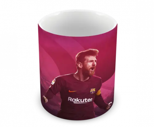 Caneca Lionel Messi Barcelona de Plástico Personalizada