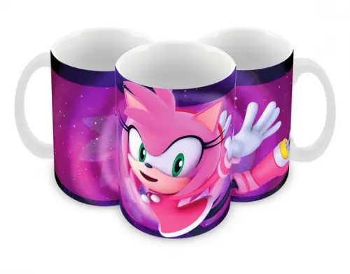 Caneca Polímero Amy Rose Personalizada