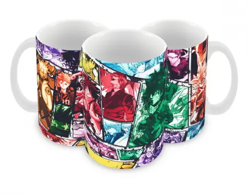 Caneca Polímero Animes Crossover Personalizada