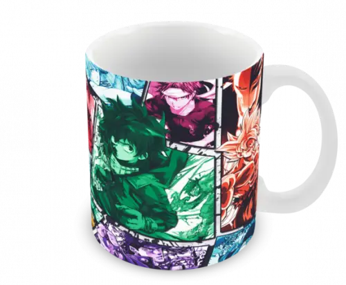 Caneca Polímero Animes Crossover Personalizada