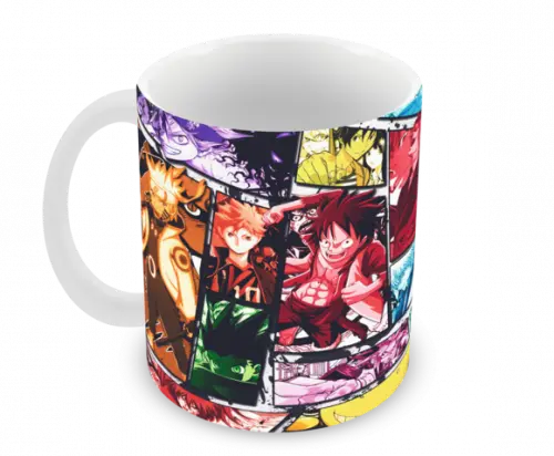 Caneca Polímero Animes Crossover Personalizada